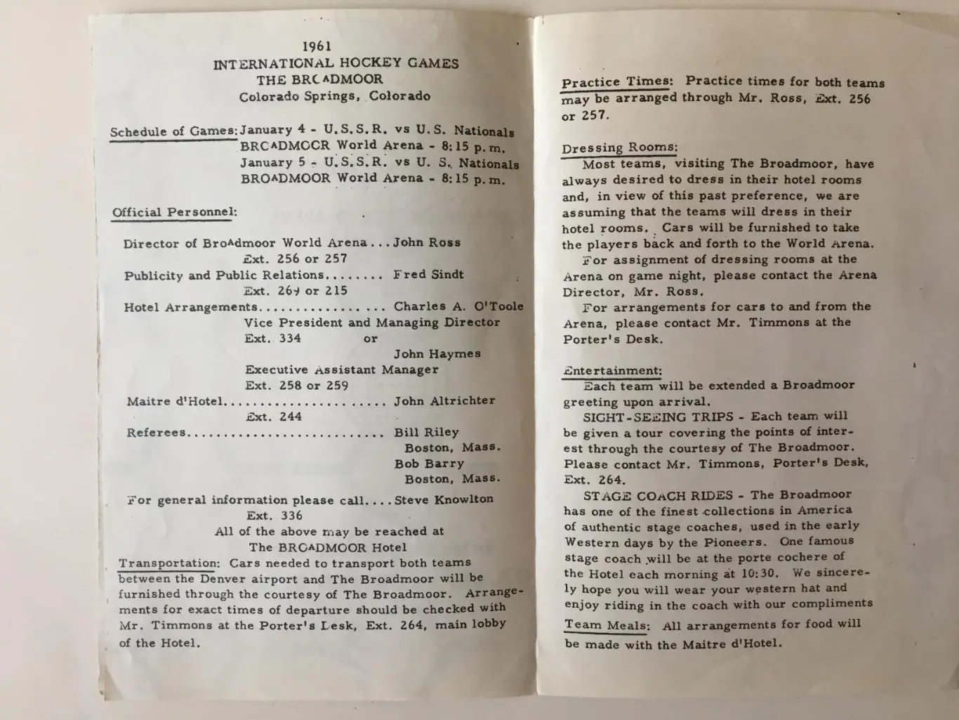 США - СССР 04,05.01.1961 ТМ 6