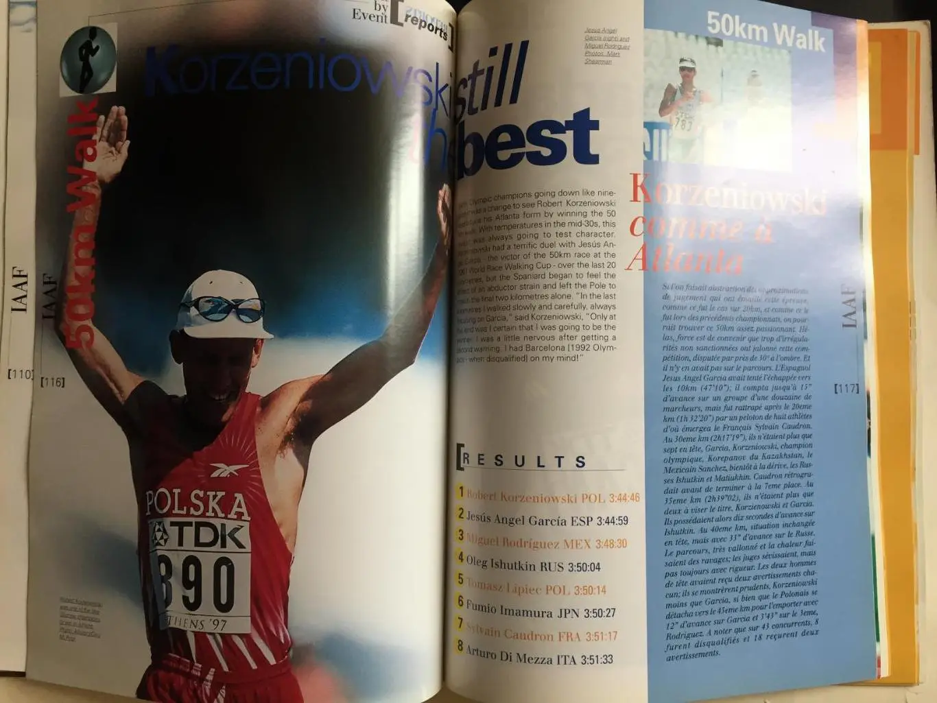 Легкая атлетика журнал ИААФ 1997 ЧМ Афины 2