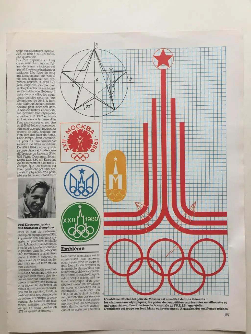 Постер.Олимпиада 1980 Эмблема Москва-80