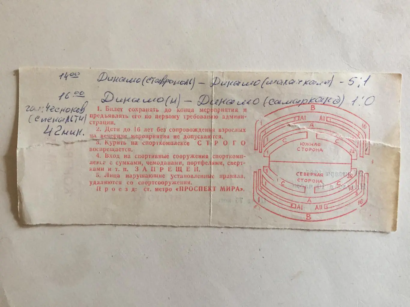 Турнир Динамовских команд 1985 СК Олимпийский 1