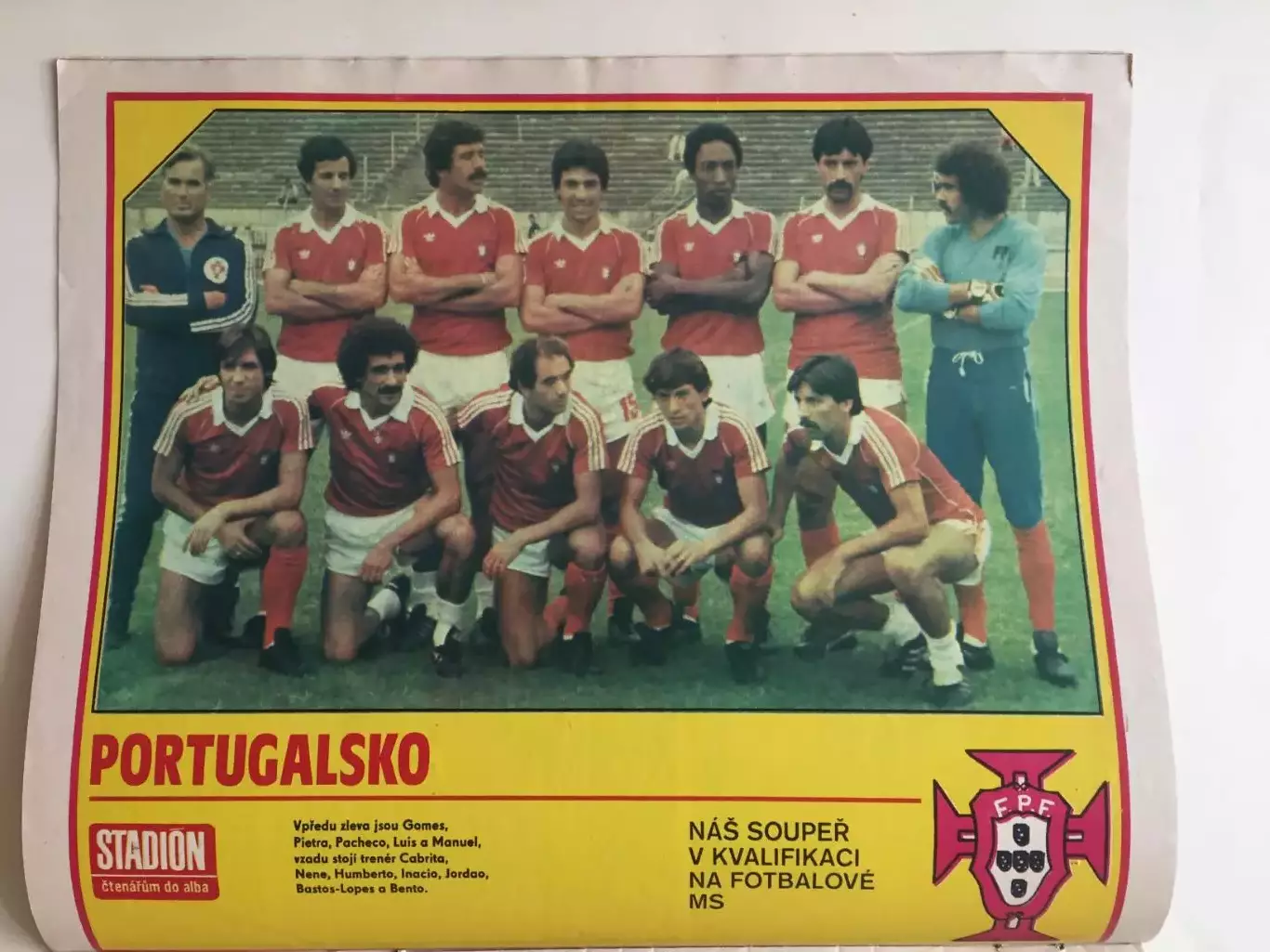 Журнал Стадион № 41 1984 постер Португалия 1