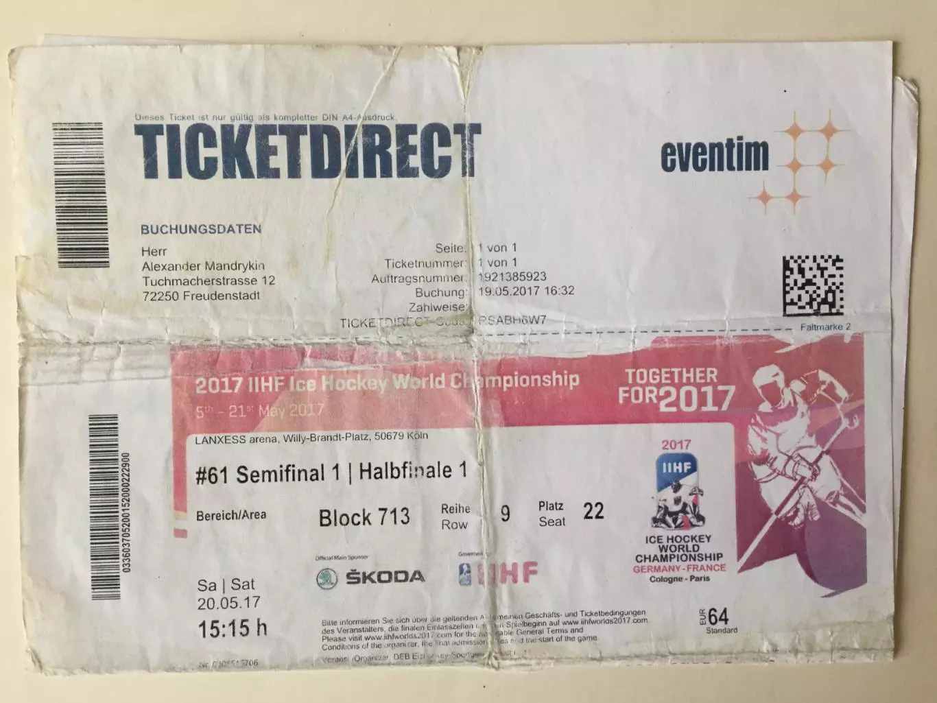 Россия - Канада 20.05.2017 ЧМ-2017