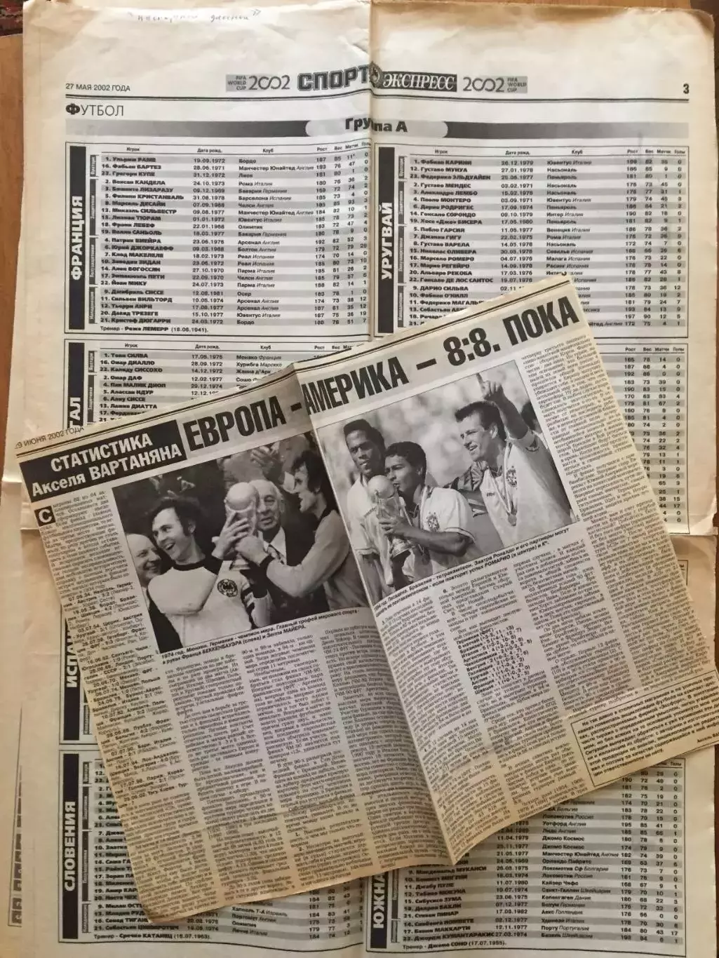 Заметки,вырезки,статьи ЧМ-2002 футбол 2