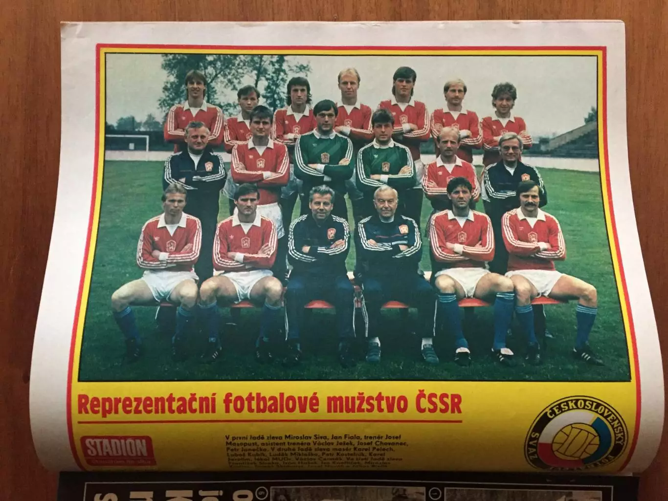 Журнал Стадион № 33 1987 постер сб.ЧССР 1