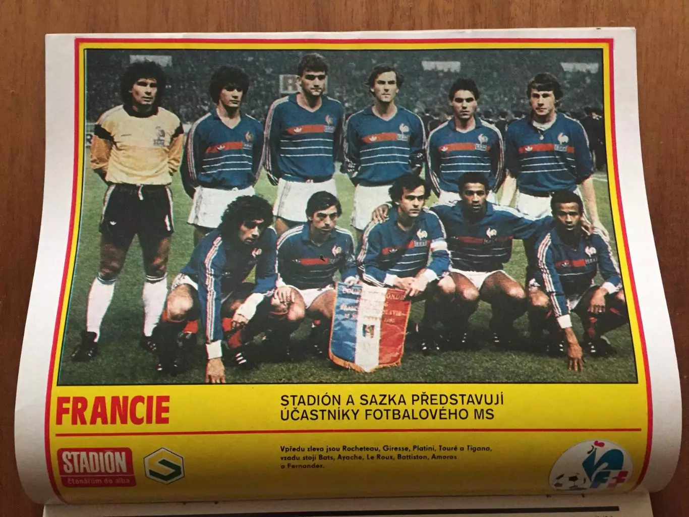 Журнал Стадион № 12 1986 постер сб.Франция 1