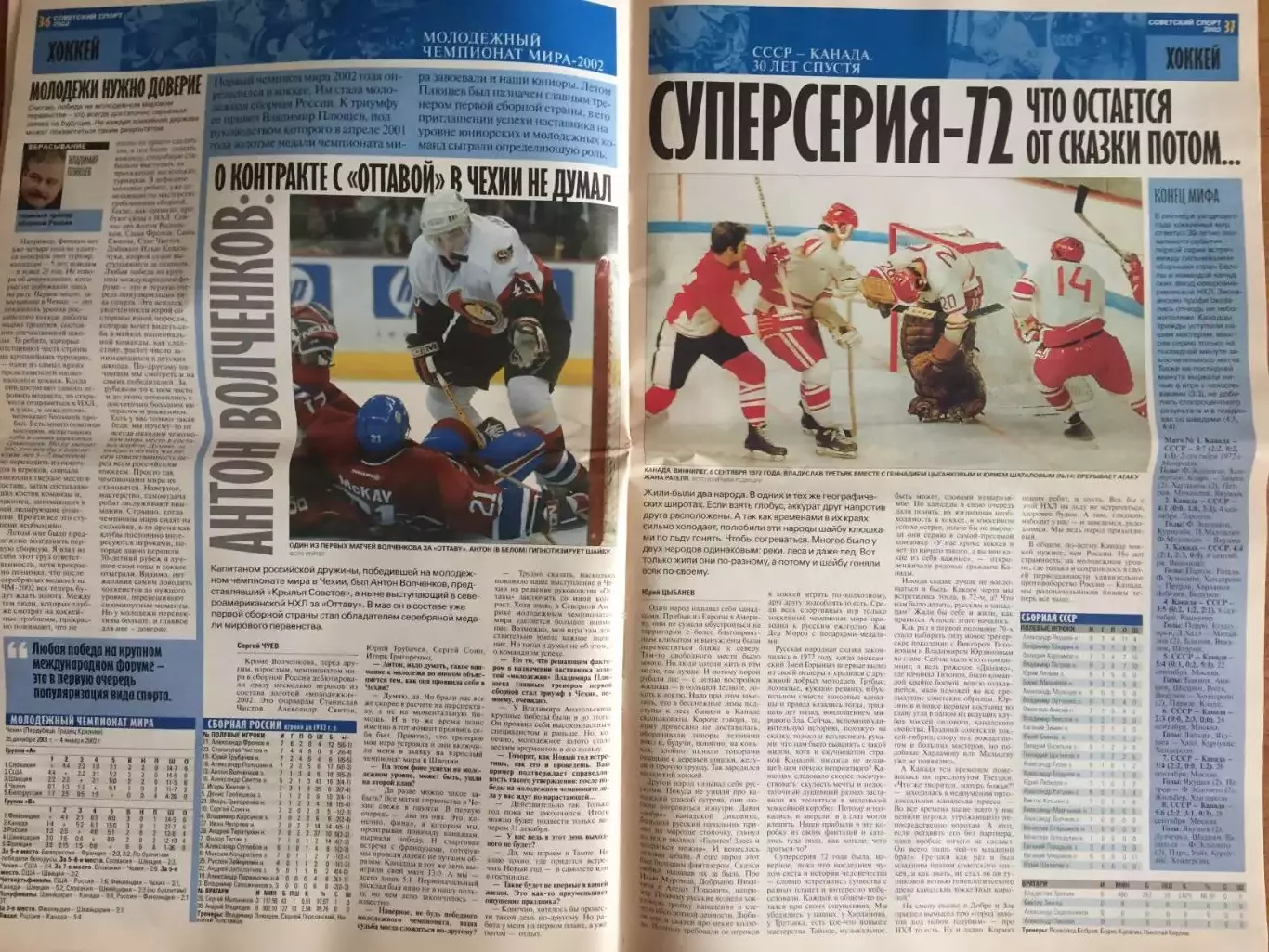 Газета Советский спорт Итоги 2002 спецвыпуск 4