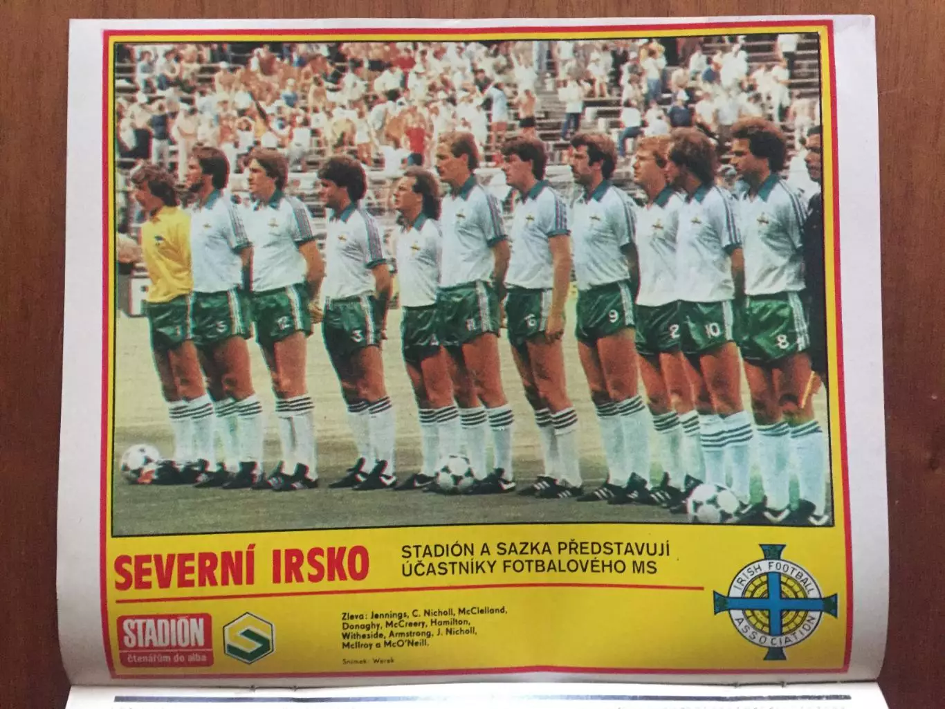 Журнал Стадион № 19 1986 постер сб.Северная Ирландия 1
