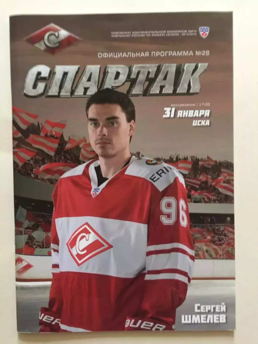 Хоккей Спартак Москва - ЦСКА 31.01.2016