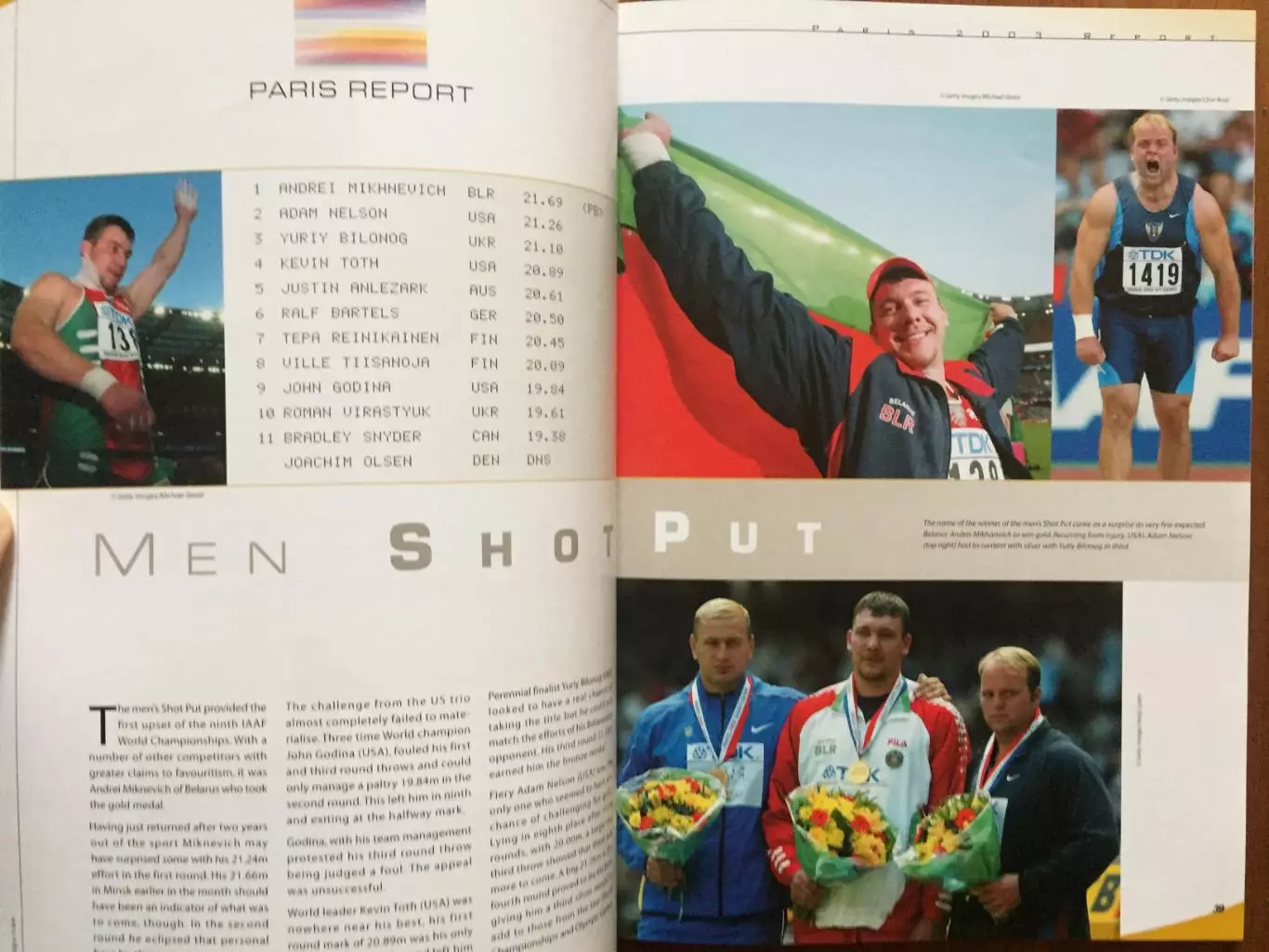 Легкая атлетика журнал ИААФ 2003 ЧМ Париж 3