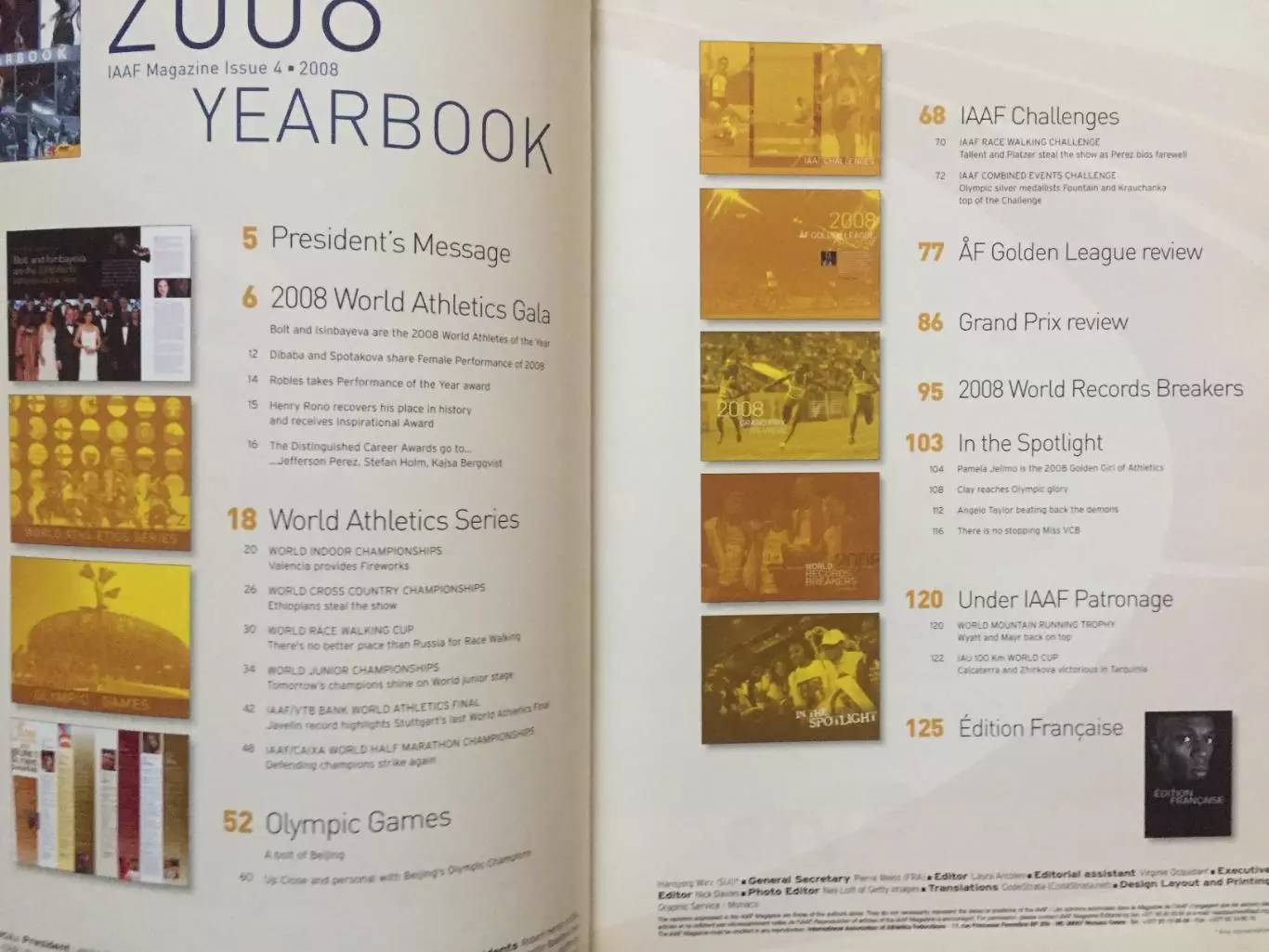 Легкая атлетика журнал ИААФ 2008 1