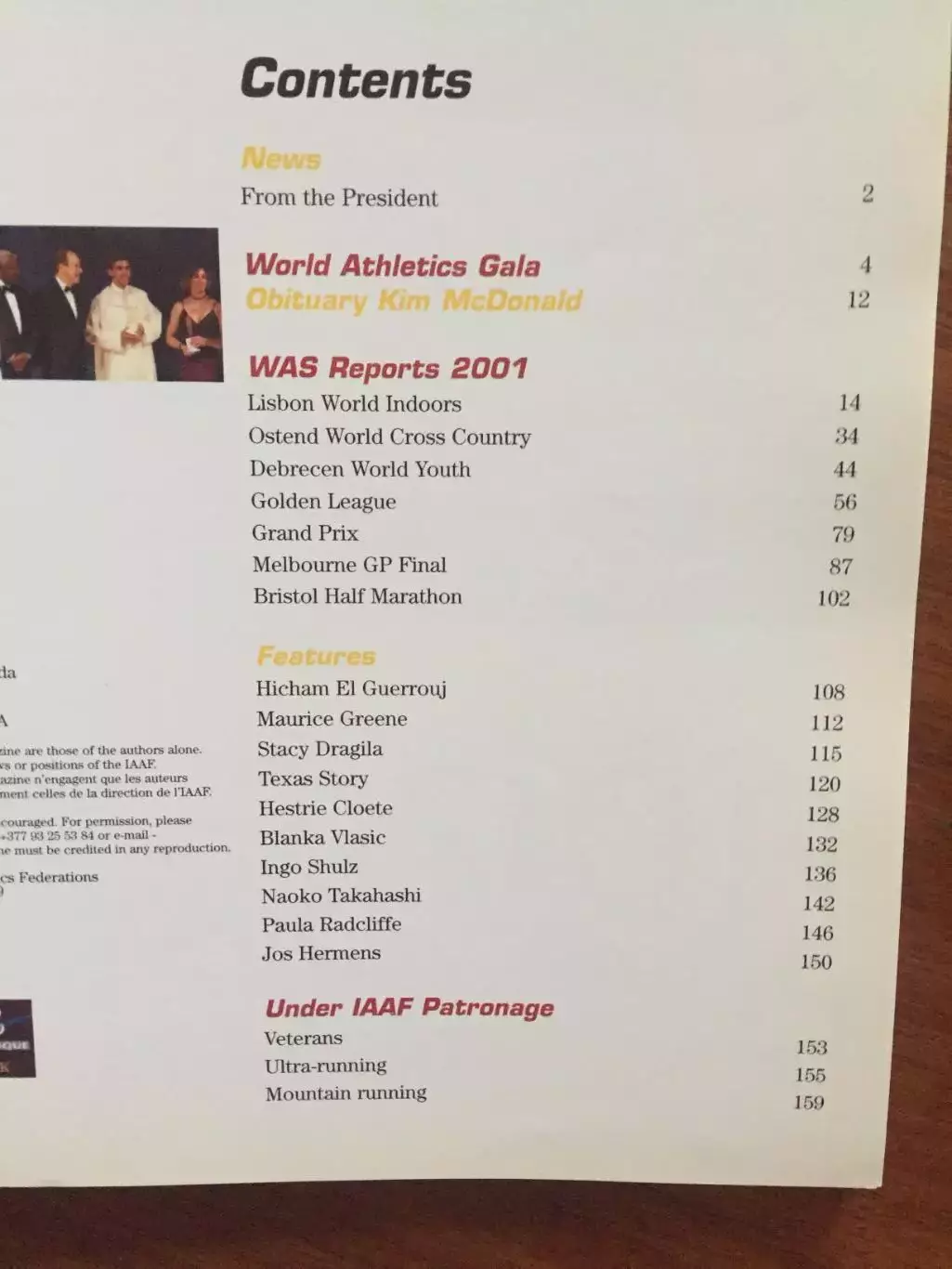 Легкая атлетика журнал ИААФ 2002