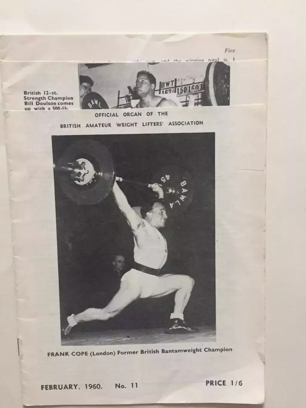 Тяжелая атлетика 1960 февраль