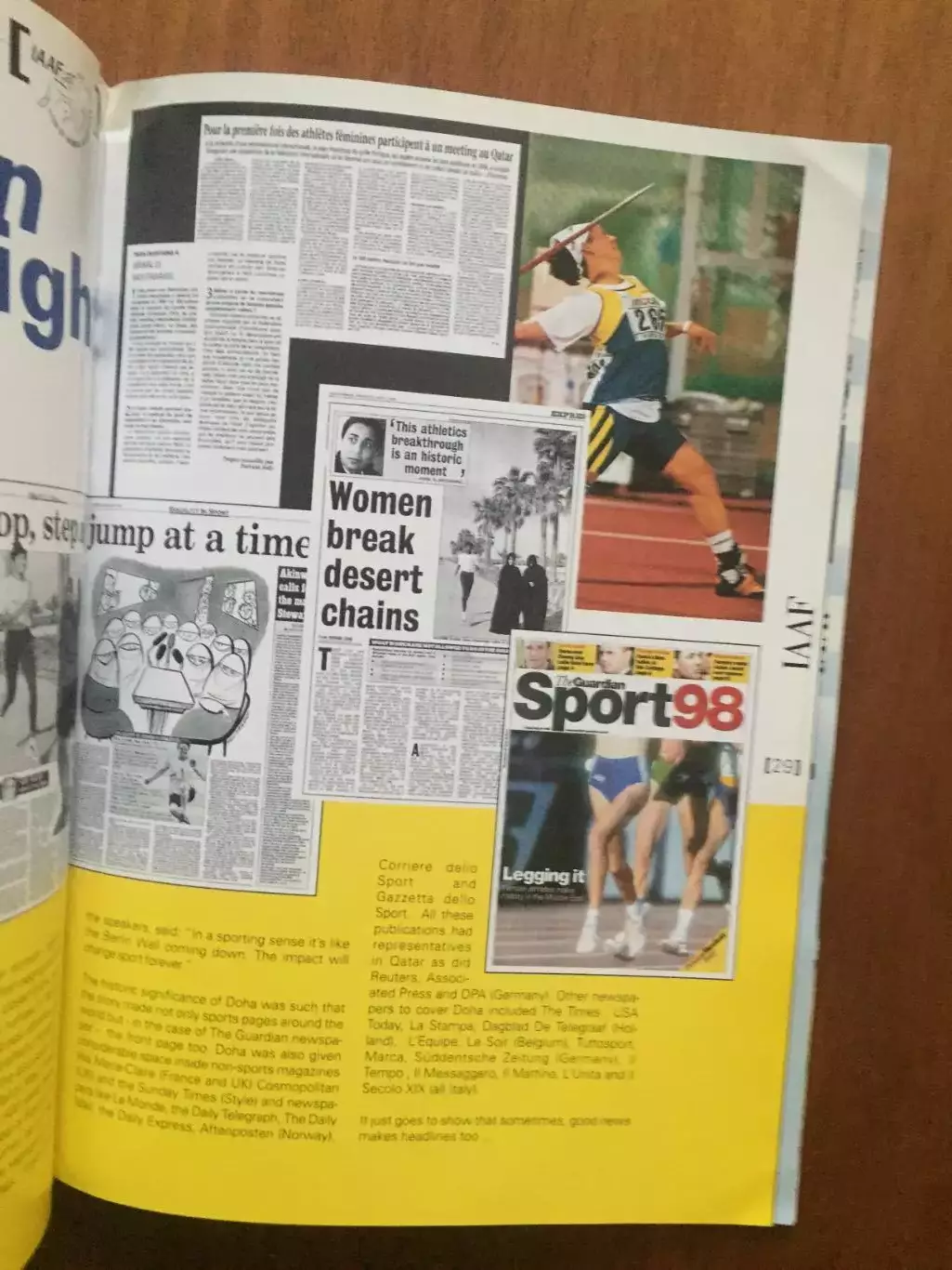 Легкая атлетика журнал ИААФ 1998 2