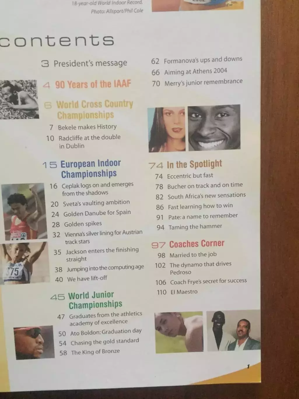 Легкая атлетика журнал ИААФ 2002 № 2 1