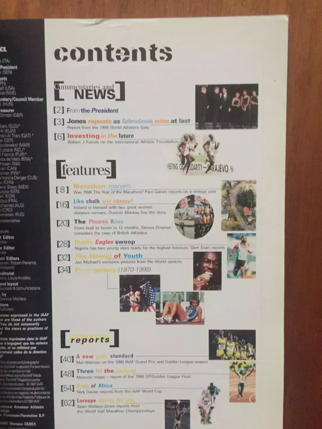 Легкая атлетика журнал ИААФ 1998 №5 1