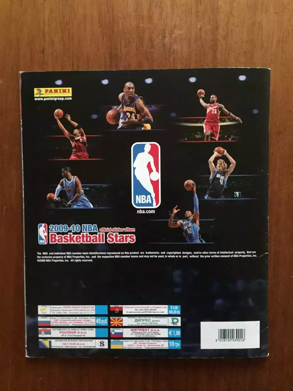 Панини НБА 2009-2010 неполный 7