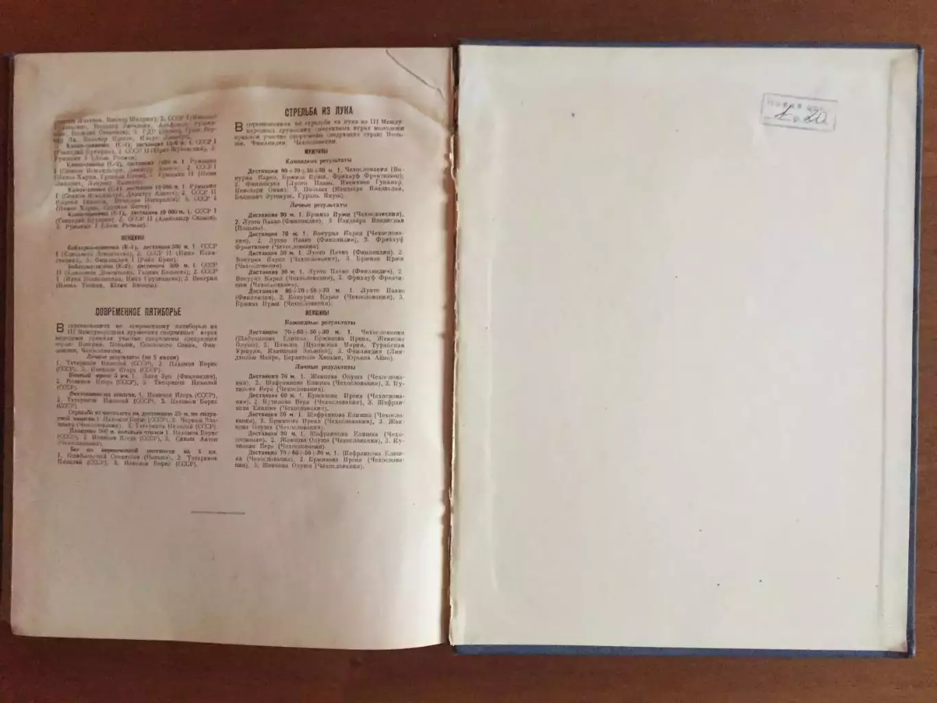 Игры молодежи Москва 1957 6