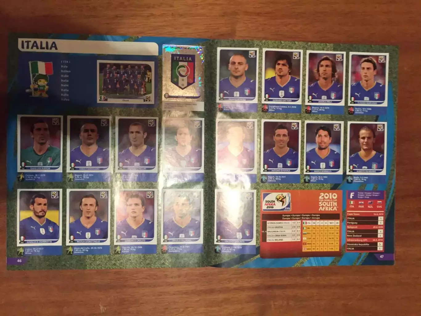 Панини Чемпионат мира 2010 3