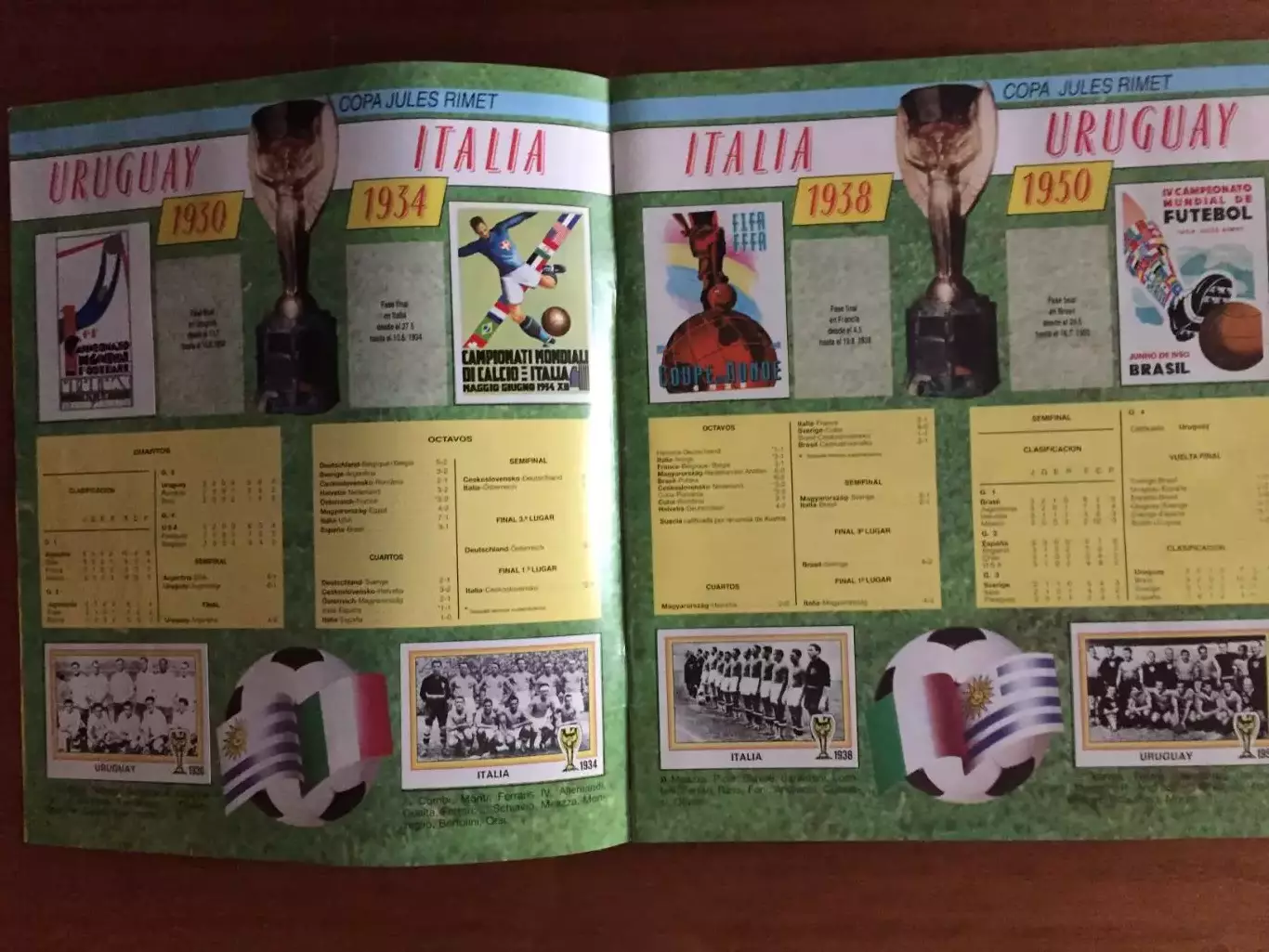 Альбом Панини Чемпионаты мира история 1970-1990 2