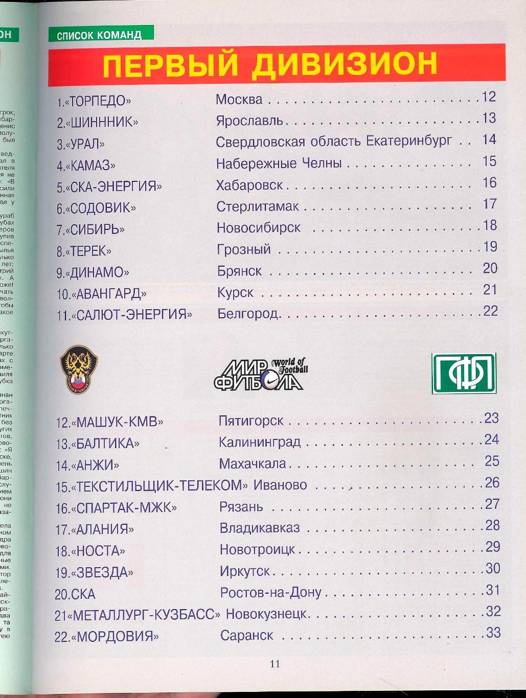 Ежегодник Мир Футбола 2007 Россия. 1