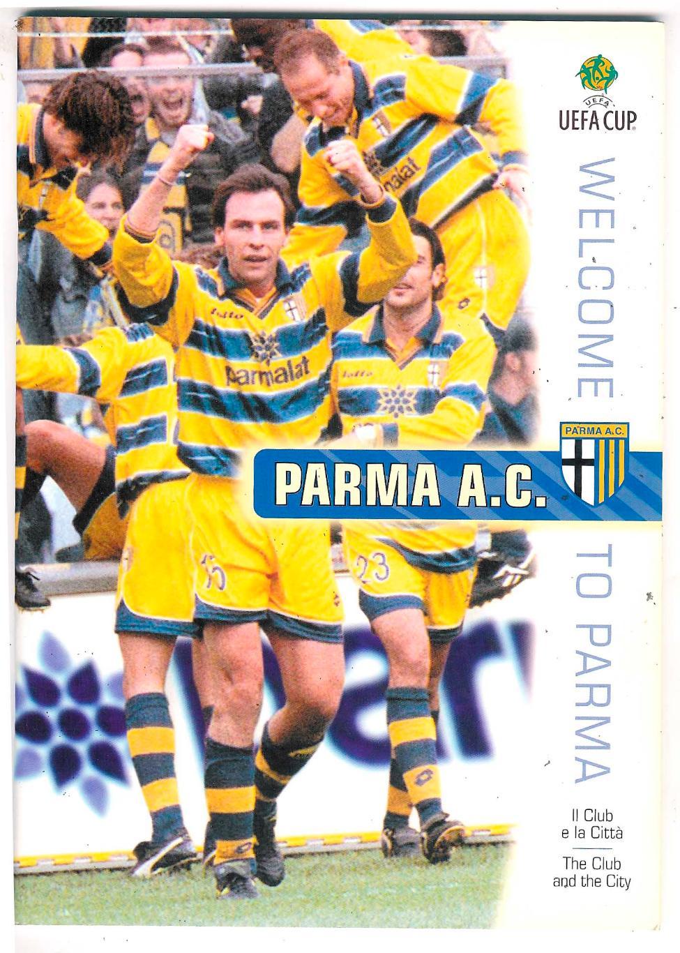 Парма программа-буклет к финалу Кубка УЕФА 1999