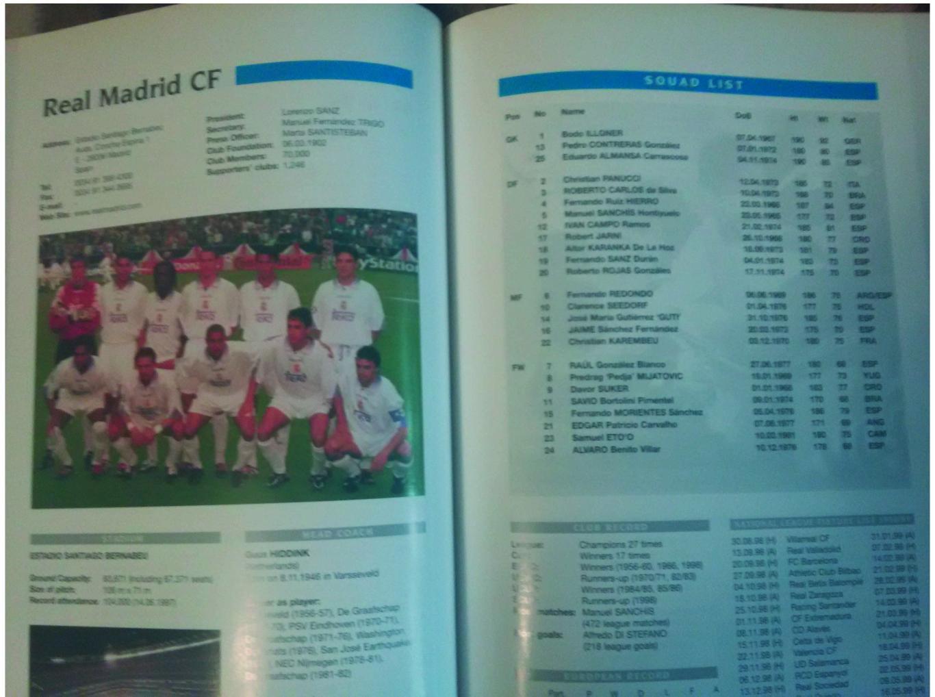 Лига Чемпионов 1998/99, журнал-альбом (guide) 4