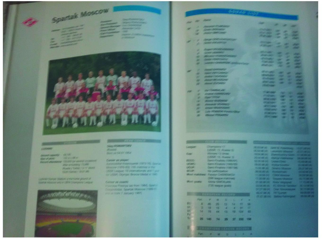 Лига Чемпионов 1998/99, журнал-альбом (guide) 1