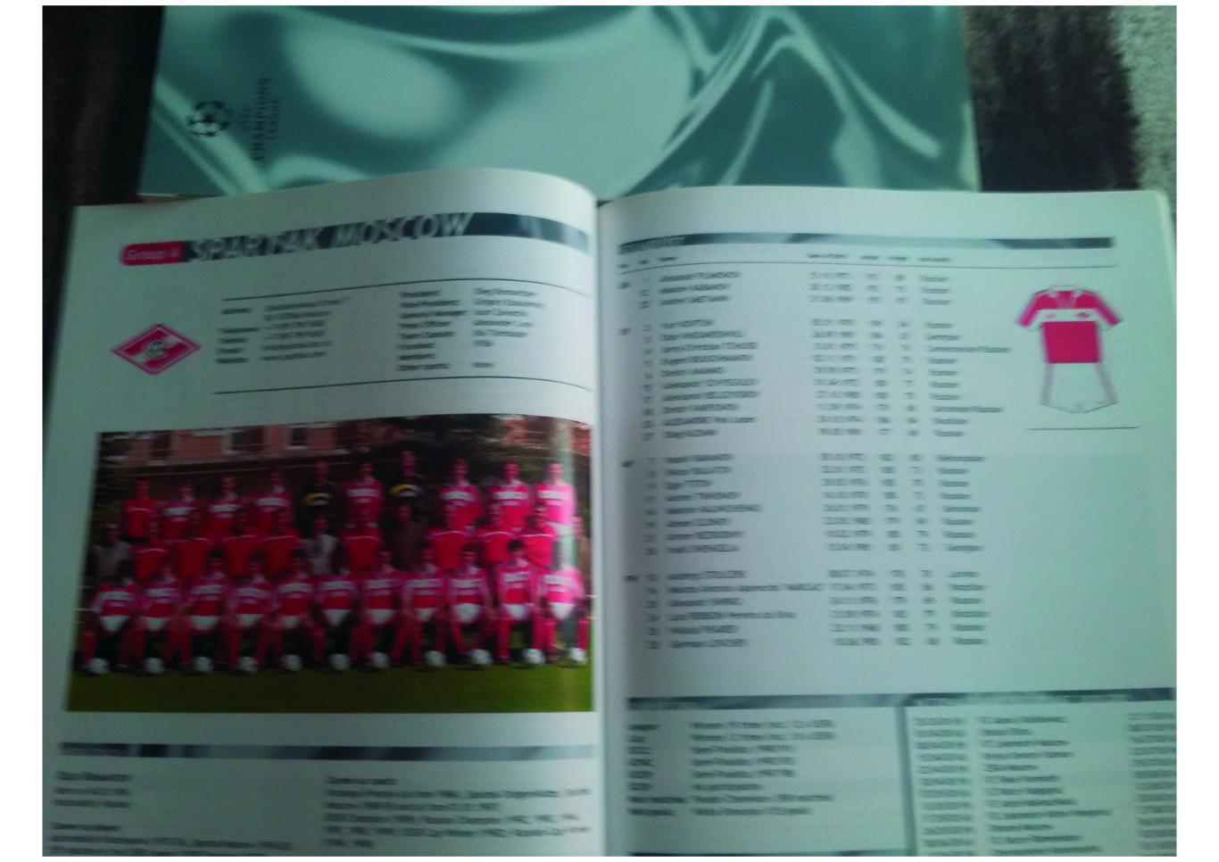 Лига Чемпионов 2000-01, журнал-альбом (guide), групповая стадия 1. 1