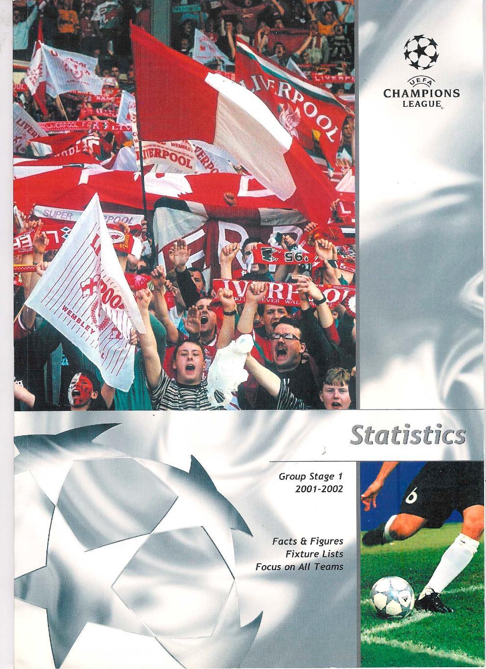 Лига Чемпионов 2001-02, журнал-альбом (guide), групповая стадия 1 (клубы).