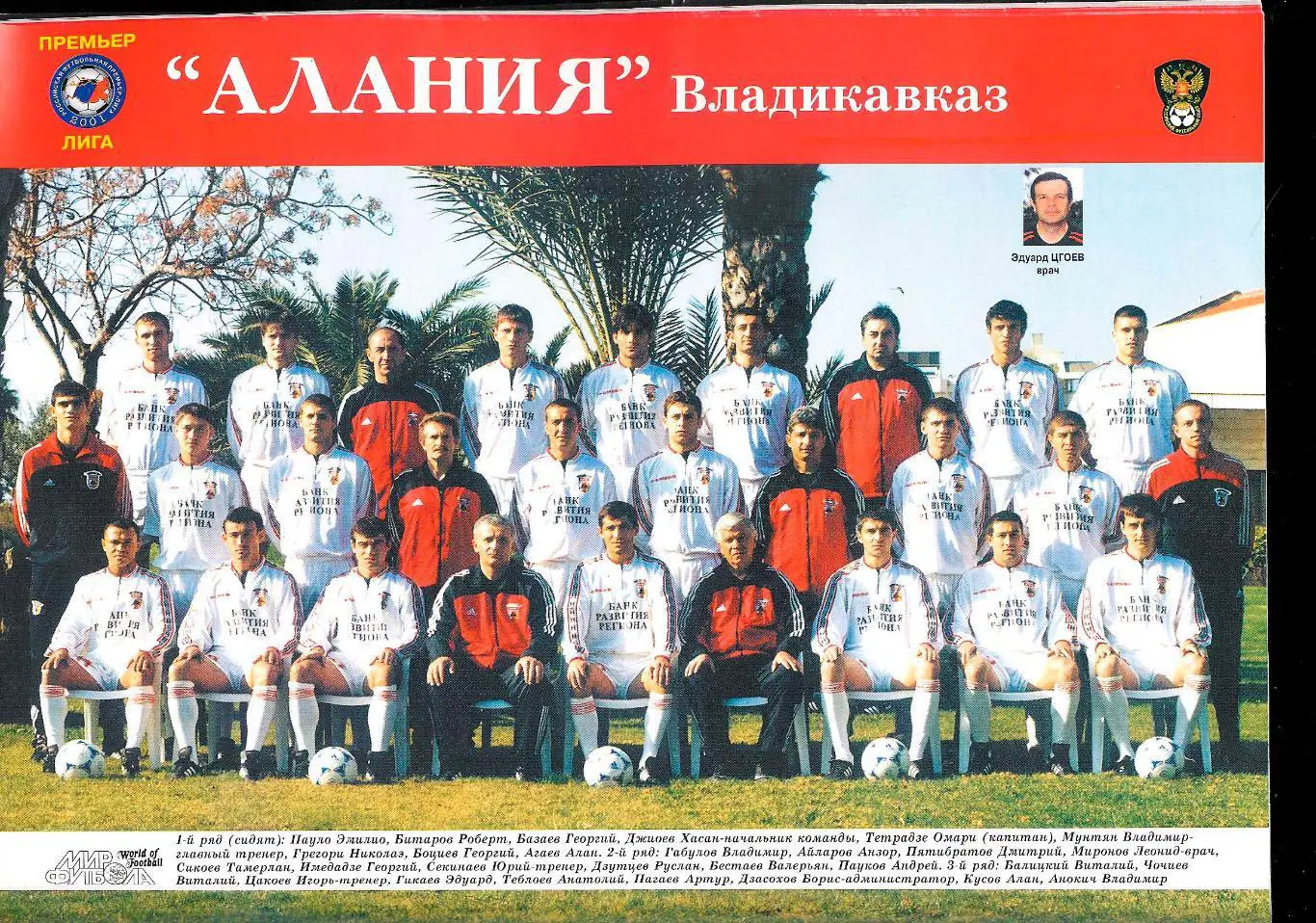 Футбол - ежегодник Мир Футбола 2002 г. 1