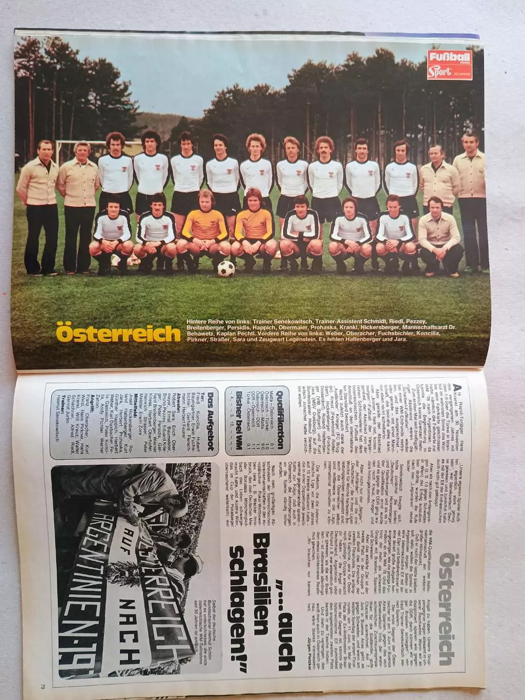 Fussball Wiche WC 1978 1