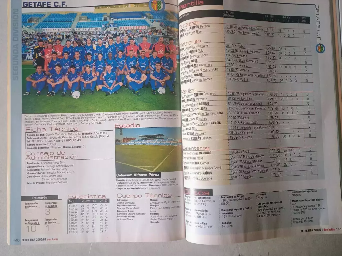 Don Balon extra liga 2000/01 2