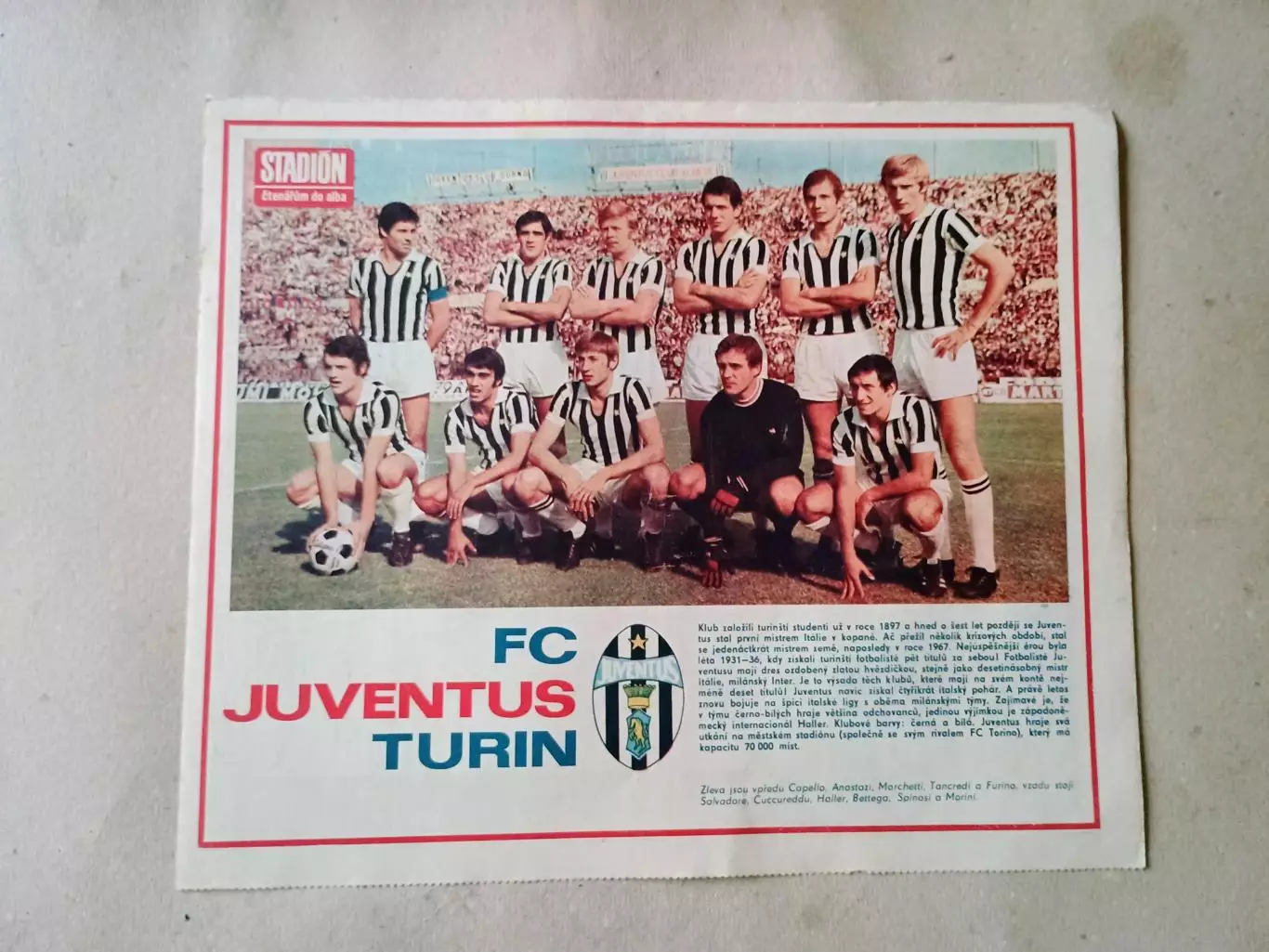 Плакат из журнала Стадион- Juventus 7