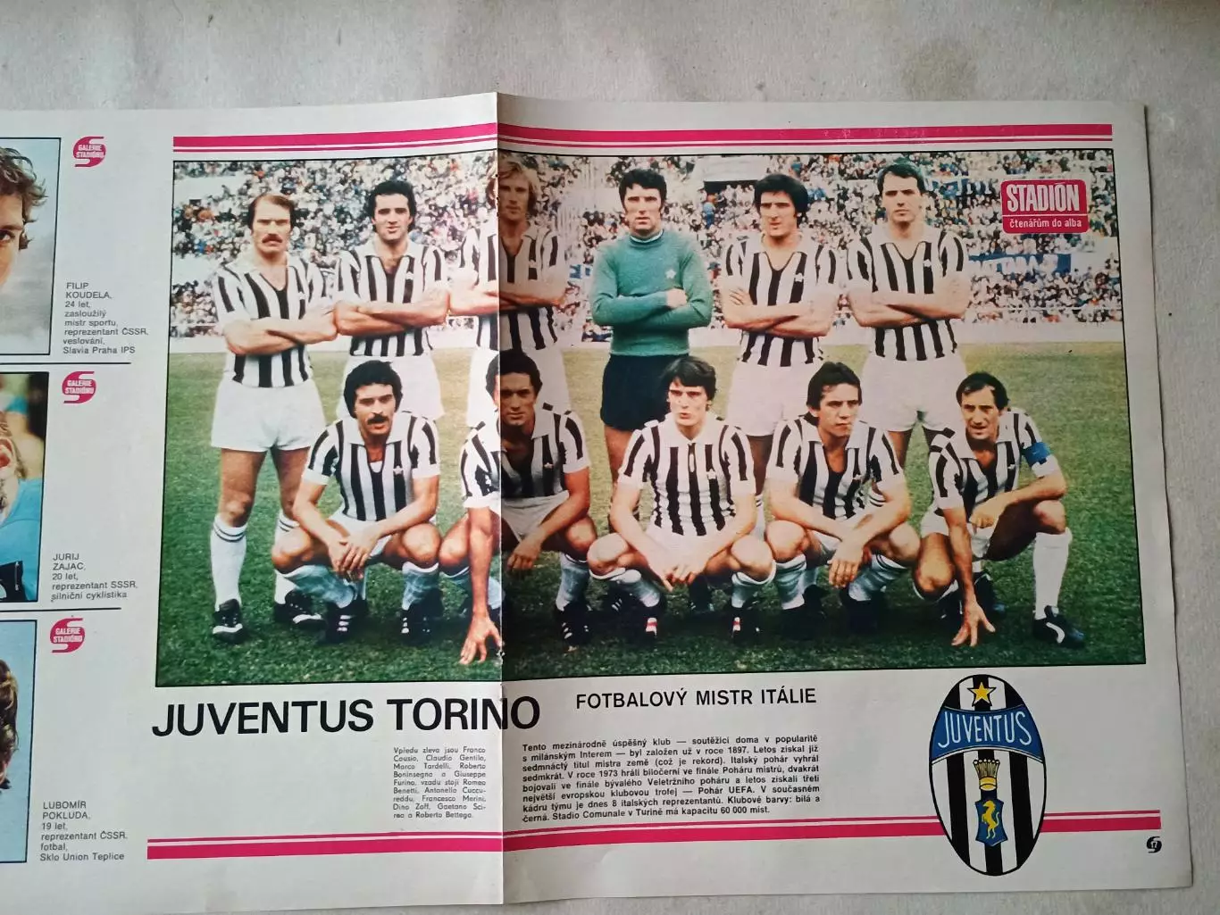 Плакат из журнала Стадион- Juventus 10