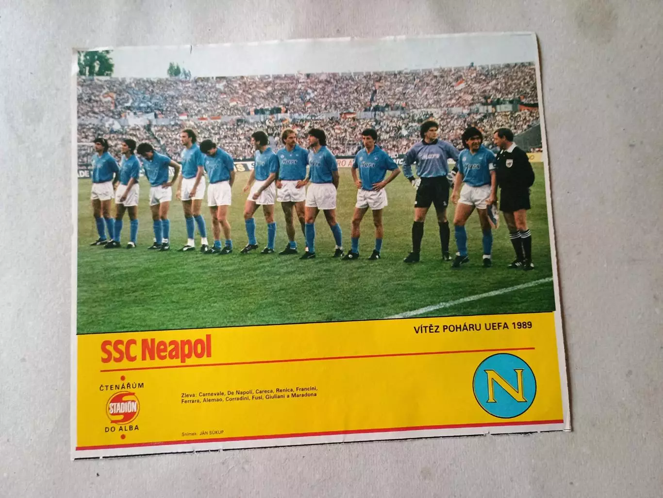 Плакат из журнала Стадион- Napoli