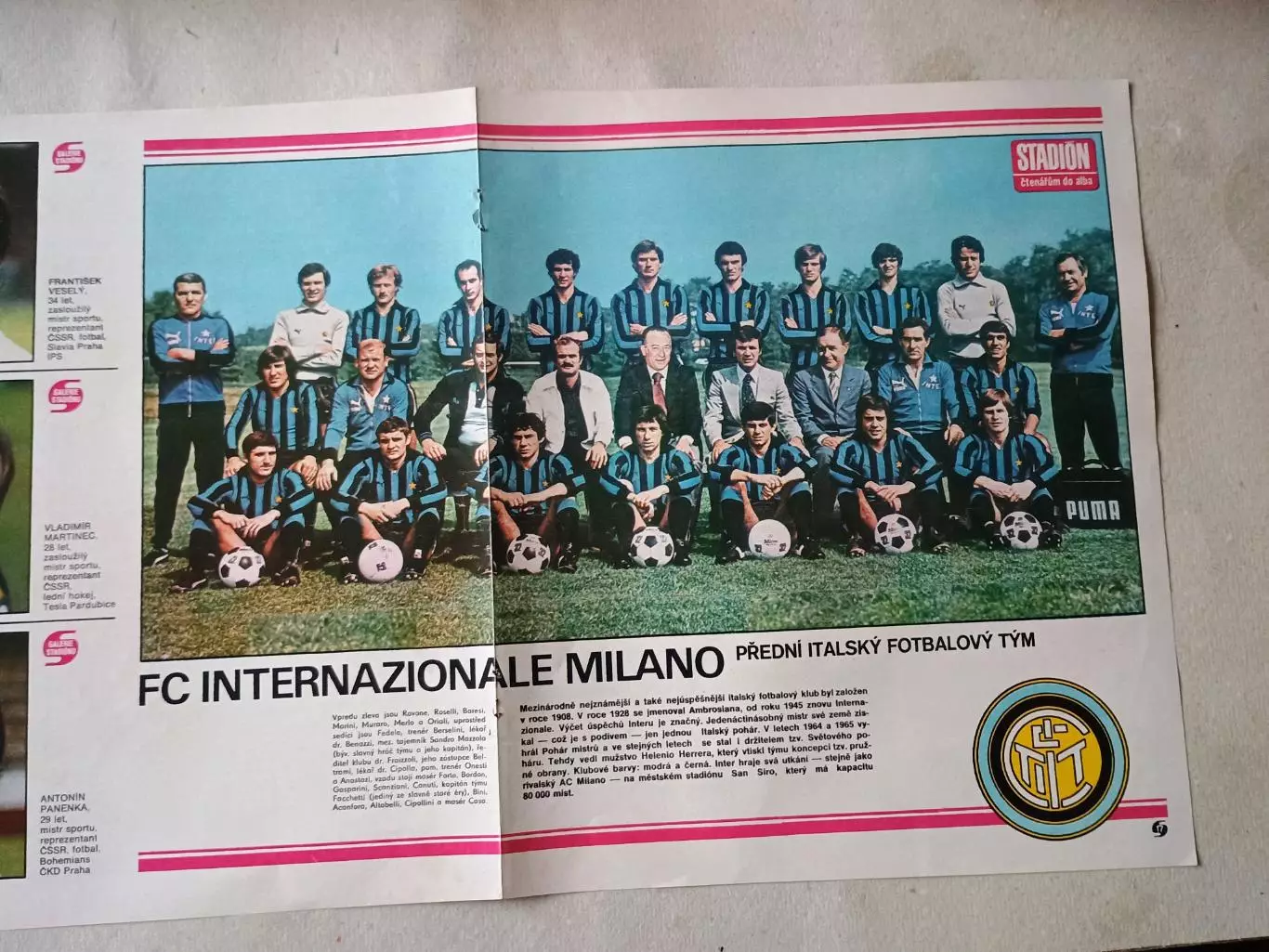 Плакат из журнала Стадион- Inter 5