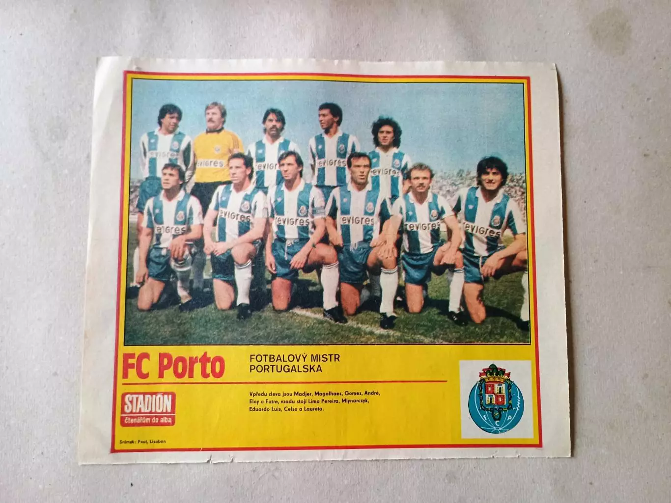 Плакат из журнала Стадион- Porto
