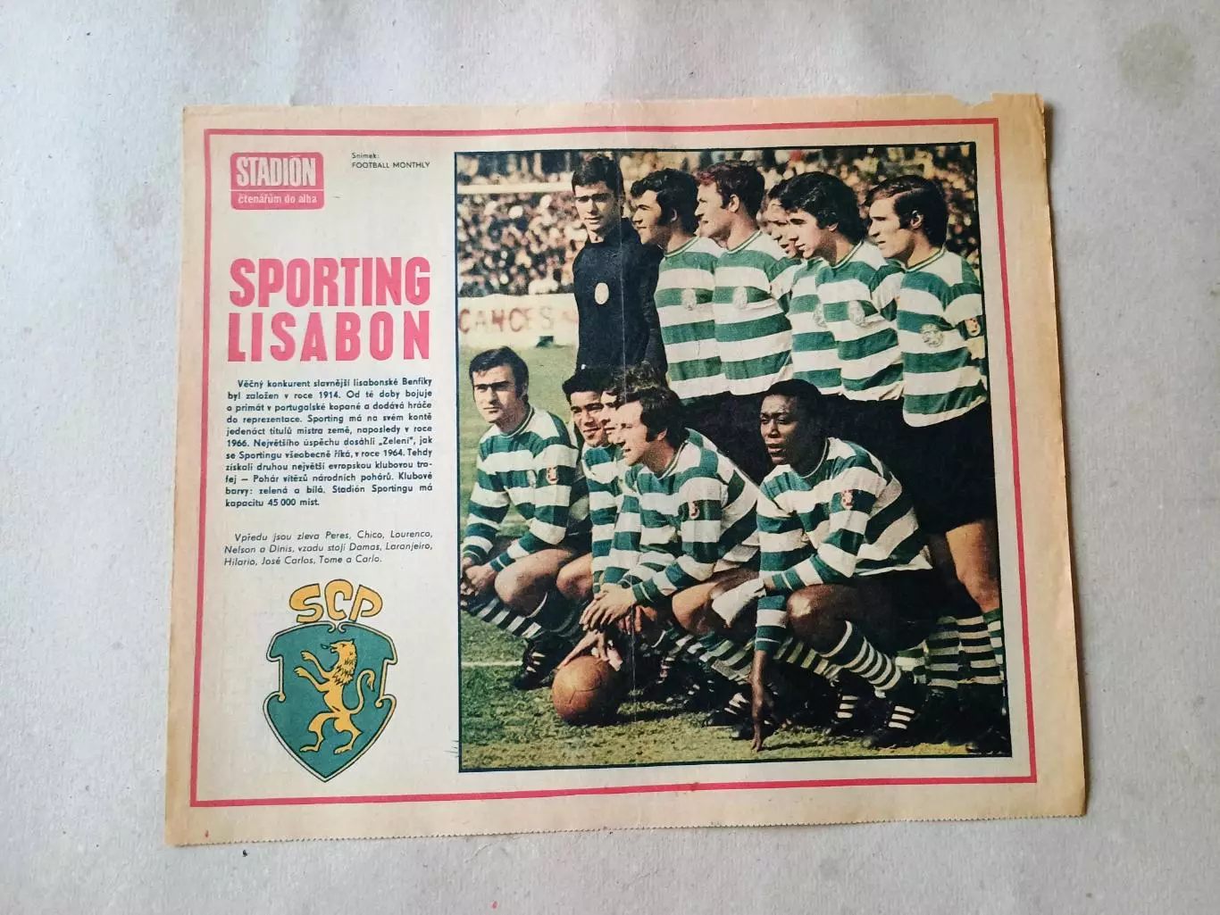 Плакат из журнала Стадион- Sporting 2