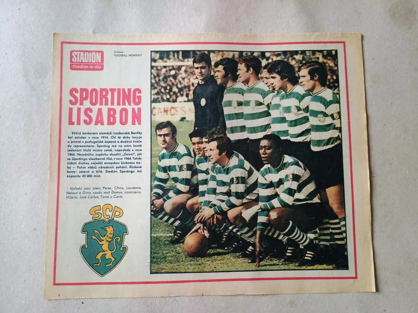 Плакат из журнала Стадион- Sporting 3