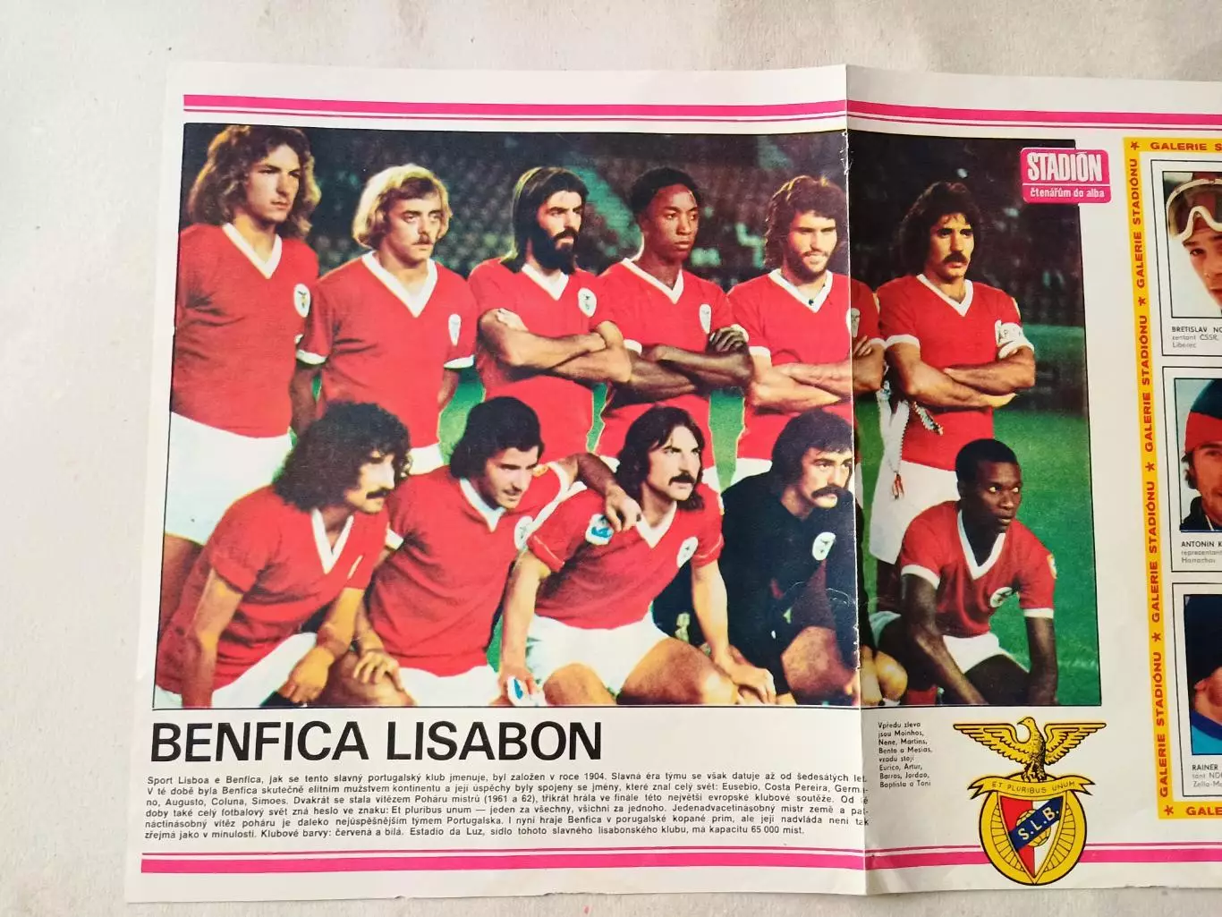 Плакат из журнала Стадион- Benfica 13