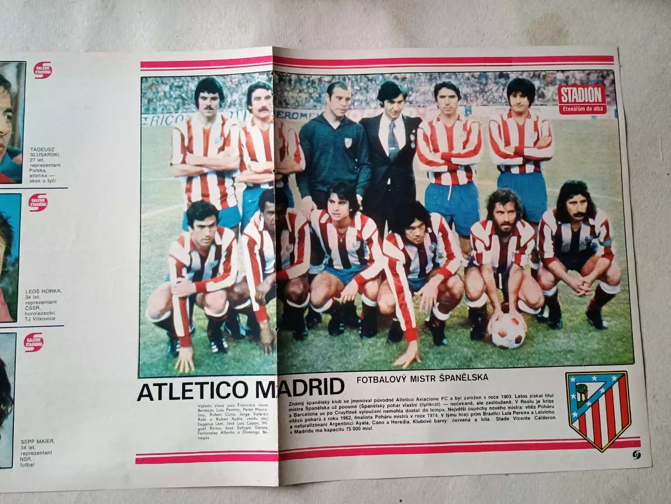 Плакат из журнала Стадион- Atletico 2