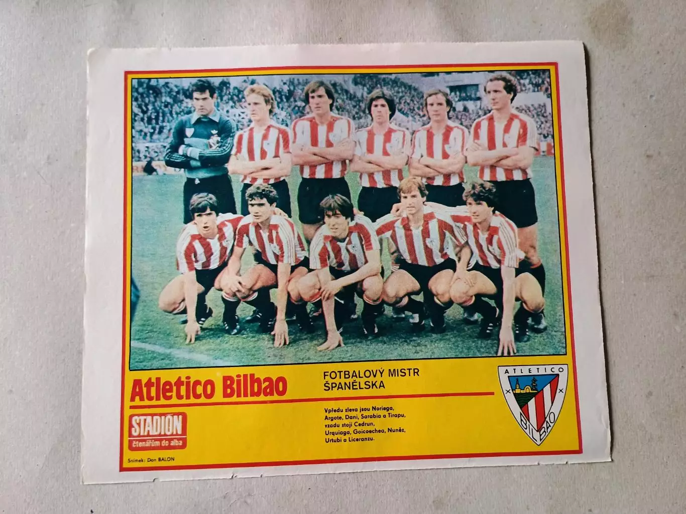 Плакат из журнала Стадион- Bilbao 3