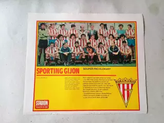 Плакат из журнала Стадион- Gijon 2