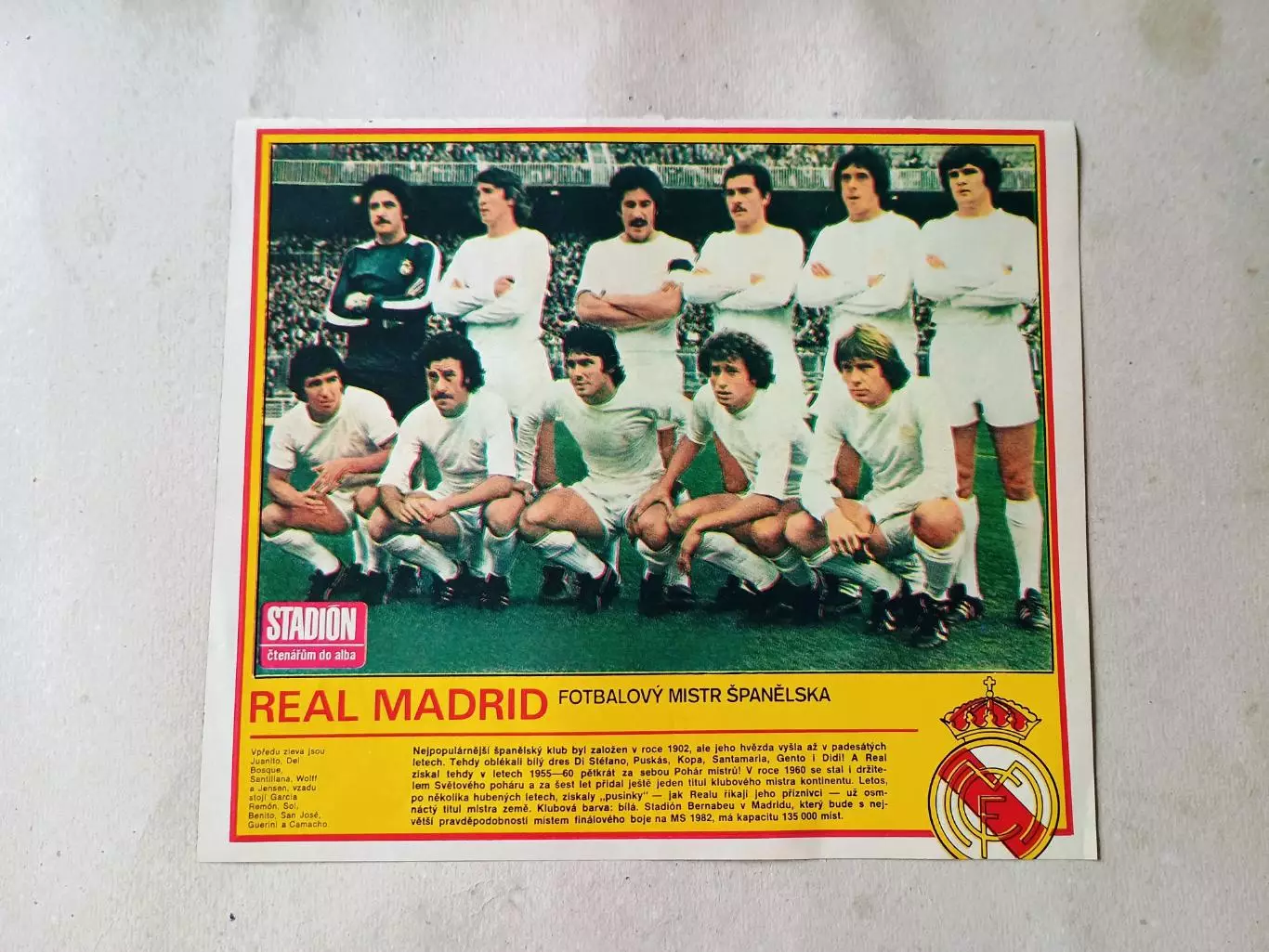 Плакат из журнала Стадион- Real 2