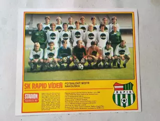 Плакат из журнала Стадион- Rapid