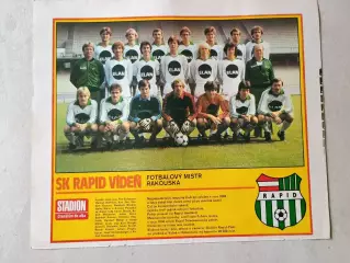 Плакат из журнала Стадион- Rapid 3