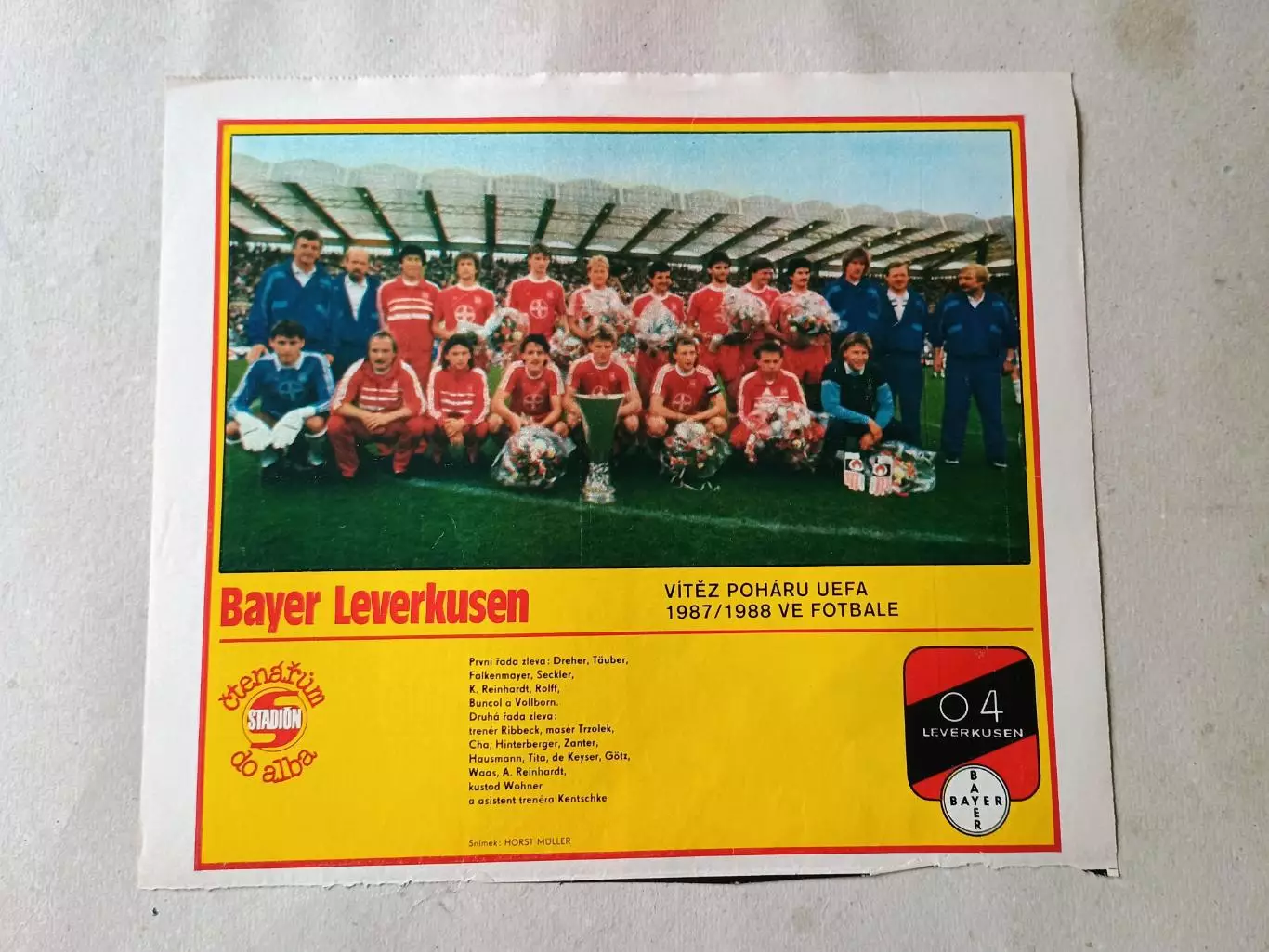 Плакат из журнала Стадион- Leverkusen 2