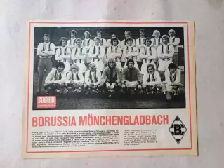 Плакат из журнала Стадион- Monchengladbach