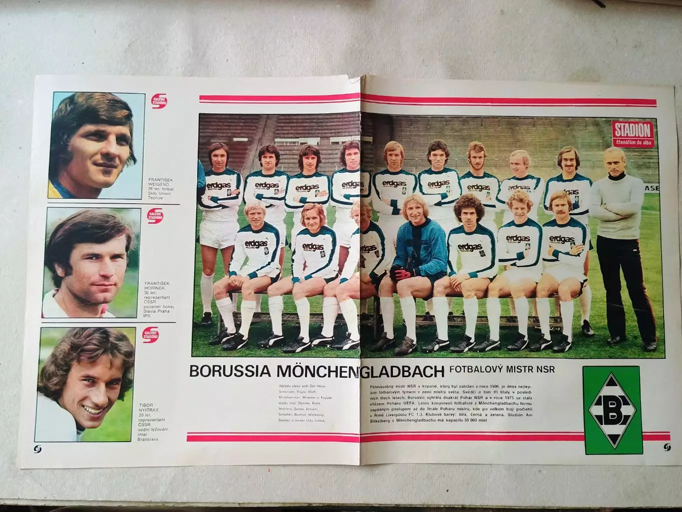 Плакат из журнала Стадион- Monchengladbach 4