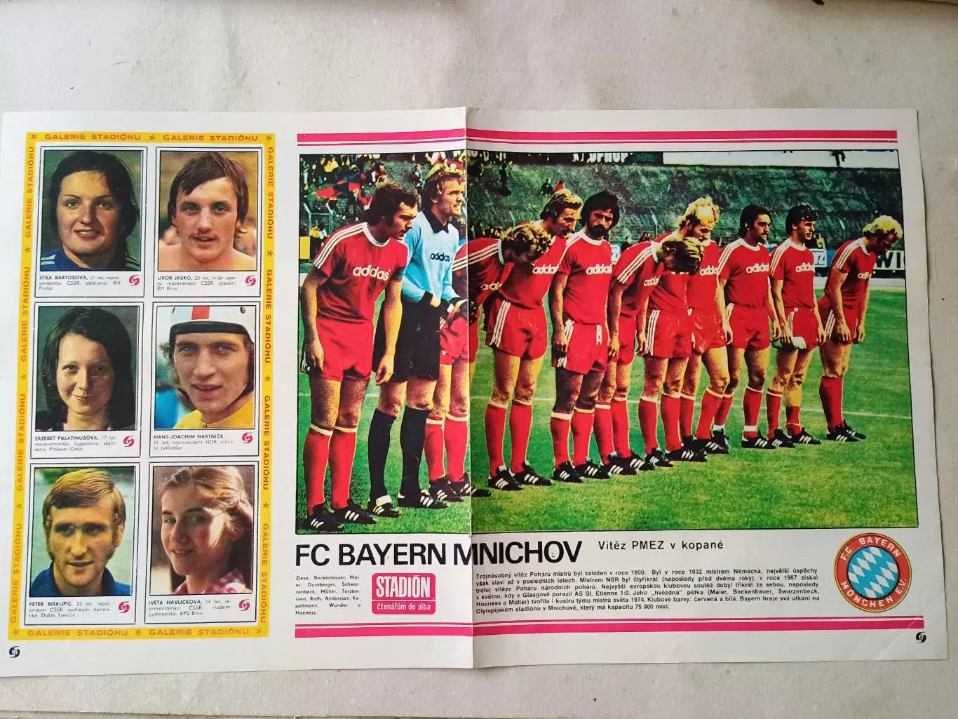 Плакат из журнала Стадион- Bayern 14